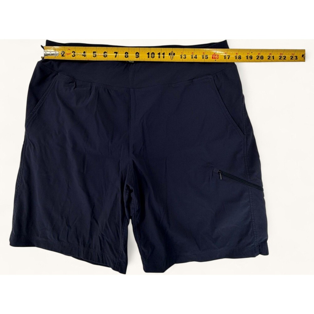 Mountain Hardwear Womens Shorts XL Navy Blue Pockets Zipper Hiking Activewear - Picture 5 of 15